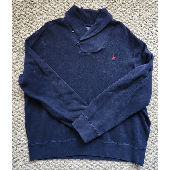 Polo Ralph Lauren Other - Polo Ralph Lauren Men's Navy Button Pullover Sweater